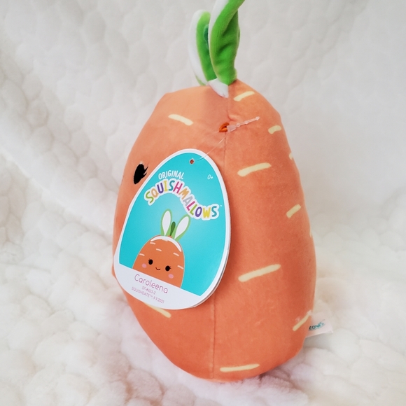 Caroleena the Carrot with Bunny Ears Easter Squishmallows BNWT 7 Inch - Picture 2 of 8